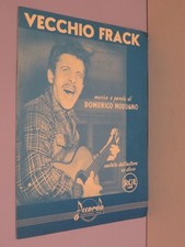 VECCHIO FRACK Musica e parole di Domenico Modugno Accordo 1979 spartito da