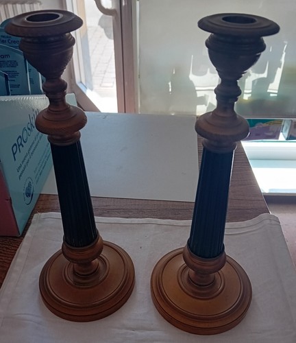 Coppia candelabri ottone - coppia, e