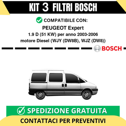 Kit bosch filtri tagliando - kit,