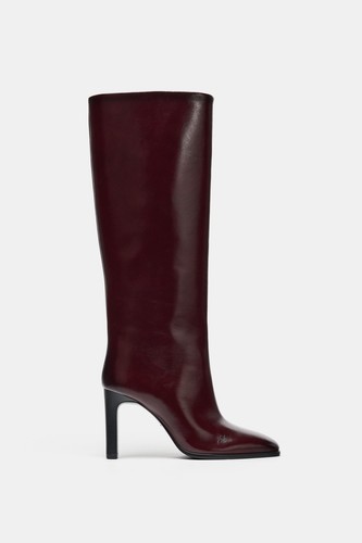 Stivali zara bordeaux - stivali,