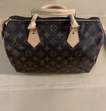 Borsa Louis Vuitton Speedy Genuine 100% Marrone Tela Louis Brown Canvas Bag
