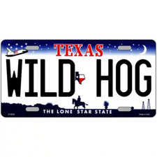Insegna in metallo Wild Hog