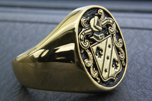 Anello con stemma liliens - stemma,