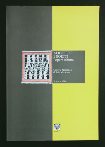 Alighiero boetti opera - opera, ultima