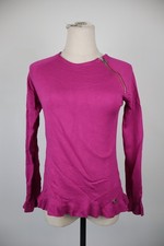 ARMANI JEANS MAGLIONE DONNA  TG 44 WOMAN CASUAL SWEATER VINTAGE COTONE VIOLA