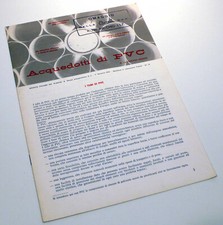 ACQUEDOTTI IN PVC ISTITUTO ITALIANO DEI PLASTICI I TUBI IN PVC 1960 L1357S16