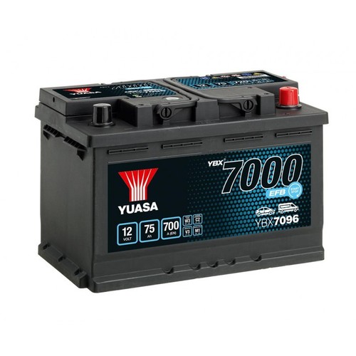 Batteria yuasa ybx7096 efb 12v - batteria,