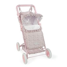 PASITO a PASITO Passeggino per Bambole con Sacco Coprigambe LILI FIORI ROSA