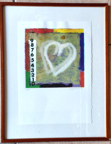 Serigrafia cuore numerata - "cuore",