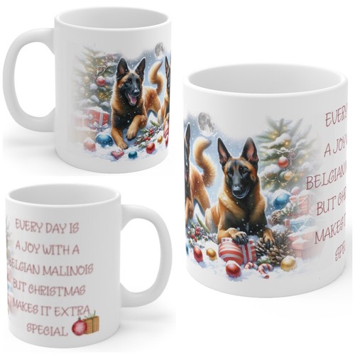 11oz ceramic belgian malinois - belgian,