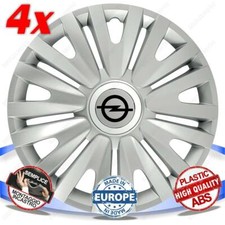 SET 4 BORCHIE RUOTA COPRI CERCHI CALOTTE 14 ROYAL SILVER PER OPEL ASTRA