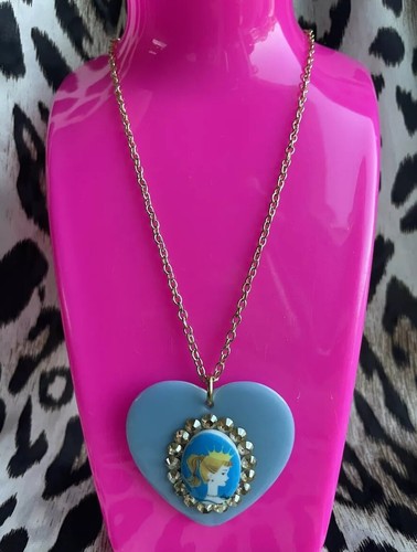 Collana cammeo cuore lucite - collana,