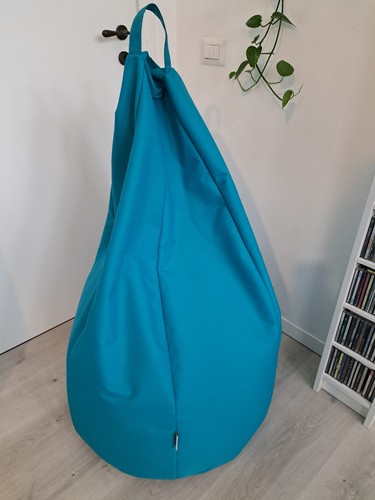 Pouf sacco color azzurro - pouf,