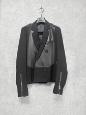 Giacca uomo doppiopetto Dior Homme usata 2007 taglia 44 nera lunghezza 62 cm