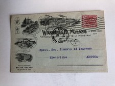 Cartolina Pubblicitaria Articoli Tecnici Industrie Balata Milano c2