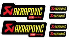 6 Adesivi Stickers AKRAPOVIC
