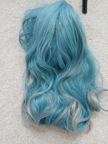 Parrucca blu grigia - , acqua