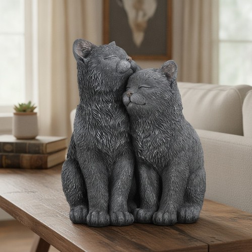 Statua gatto nero per giardino - statua,