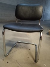 Poltrona Attico in tubolare e pelle | Poltrona Vintage anni '70 | Sedia Moderna