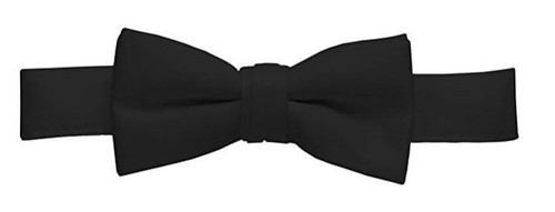 Cravatta nera con fiocco - , in