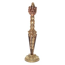 Phurba tripla faccia in metallo fatto a mano, migliore qualità, 3 pollici Phurba tibetano 9 pollici