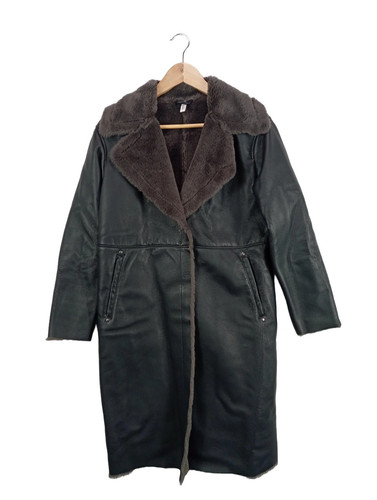 Mango cappotto pelle donna - mango, di