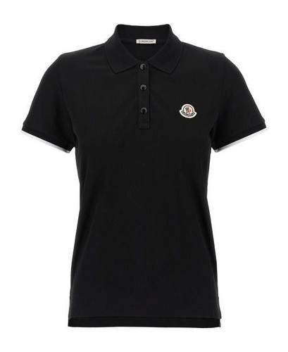Polo moncler piqué - polo, patch