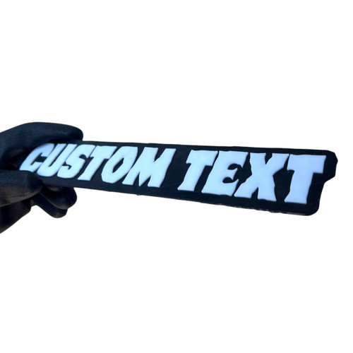 Custom text car badge 3d - 1x,