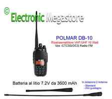 Ricetrasmettitore portatile VHF/UHF o Tribanda 10 W Polmar DB-10 144/430/220MHz