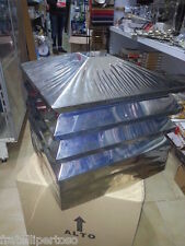 Comignolo Fumaiolo Aspirante 32x32 - Acciaio Inox, Sicurezza, Tetto Spiovente