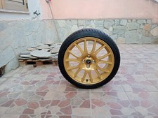 SET COMPLETO DI 4 CERCHI DIAMANTATI 17 POLLICI,E 4 PNEUMATICI 205/40, 5800 ABART