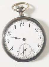 OROLOGIO DA TASCA D'EPOCA PRIMI DEL 900 COMPLETAMENTE IN ARGENTO 800 FUNZIONANTE