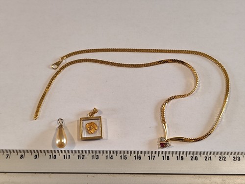 Lotto collana pendentivi oro - lotto,