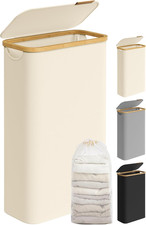 Cesto Portabiancheria Con Coperchio, Cesta per Bucato, 65L, Salvaspazio, Sacco R