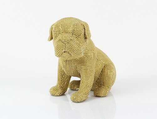 Statua cane bulldog - in, resina