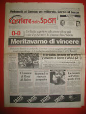 CAMPIONATO MONDIALE DI CALCIO 1982. CORRIERE DELLO SPORT:MERITAVAMO DI VINCERE