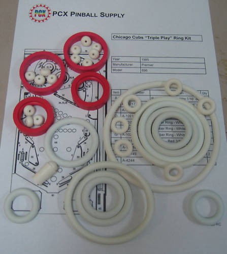Kit anello gomma flipper