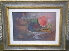 GUIDO GUIDI (1901-1998) - LA FRUTTIERA - VECCHIO QUADRO DIPINTO OLIO