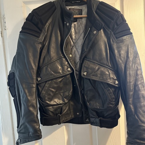 Giacca pelle moto trifoglio