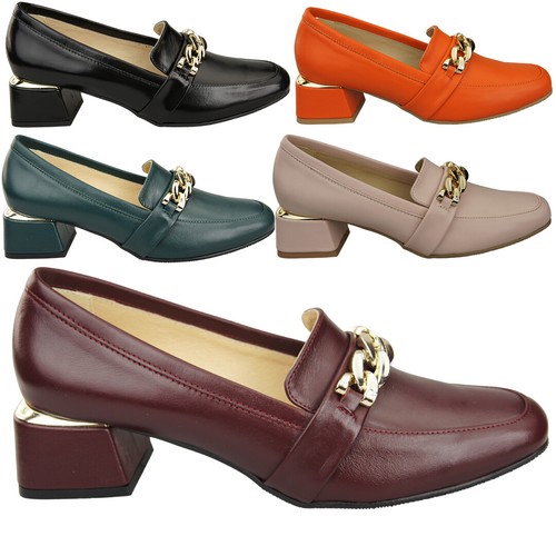 Scarpe donna decolte pelle