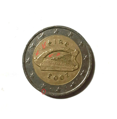 Moneta eire arpa irlandese - arpa,