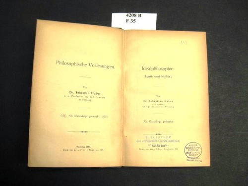 Idealphilosophie logik und - (logik,