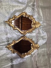 Coppia specchi antichi dorati