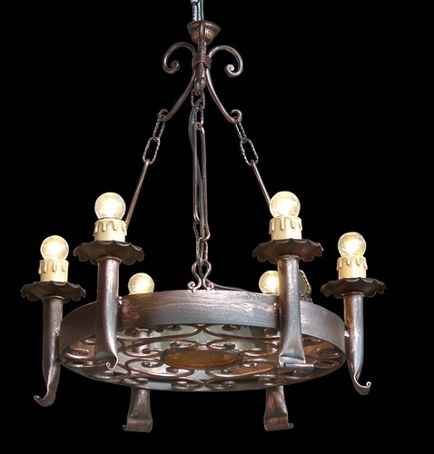 Lampadario rustico ferro - in,