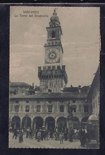 Cartolina vigevano torre - la,