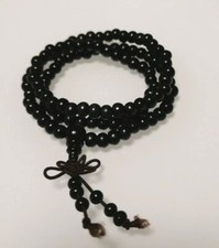 Bracciale collana mala tibetano 108 GRANI rosario preghiera buddista elastico