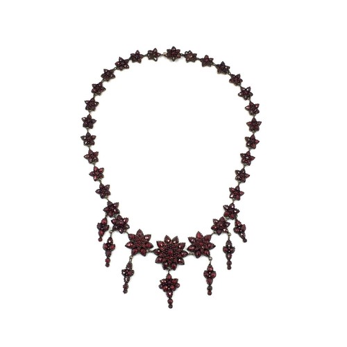Collana antica granato - 40, cm