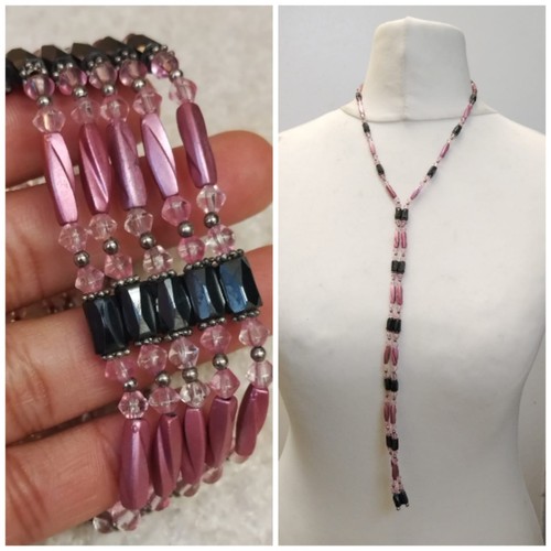 Bracciale collana grigio canna - grigio,