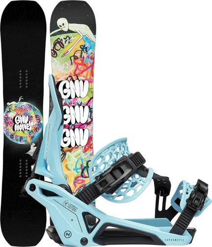 Set snowboard gnu - set,