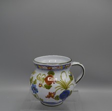 Ceramica italiana Perga Faenza decoro Garofano chiodi di garofano brocca panciuta 0,5 lt.